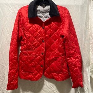 Like new Barbour jacket in a striking red color
